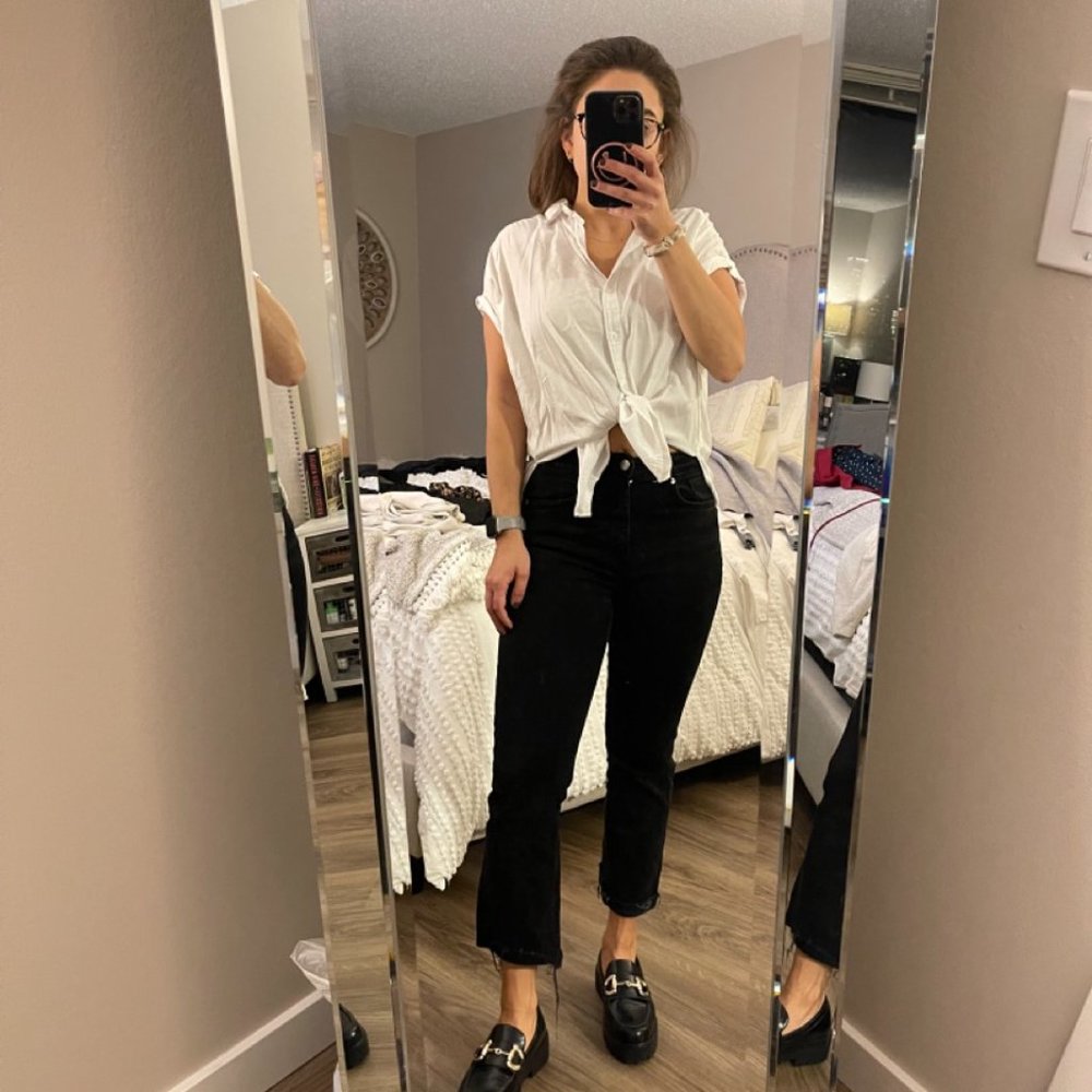 White Abercrombie Top